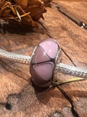 Authentic Pandora Murano Bead Glass Charm Captivating Purple Bead